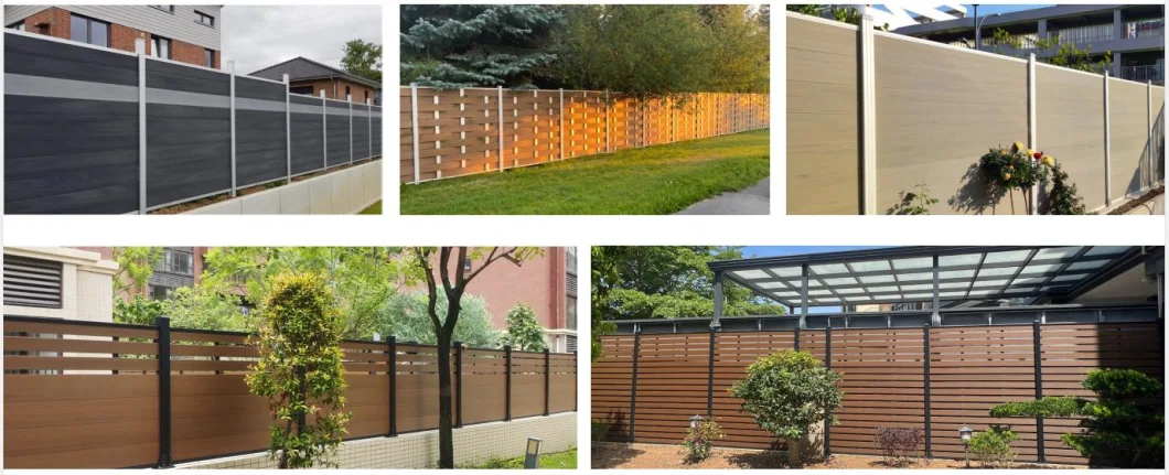 China Wholesale Co-Extrusion New Tech Wood Plastic Privacy Composite WPC Wall Fencing/Fence Panel Price for Outdoor/Garden